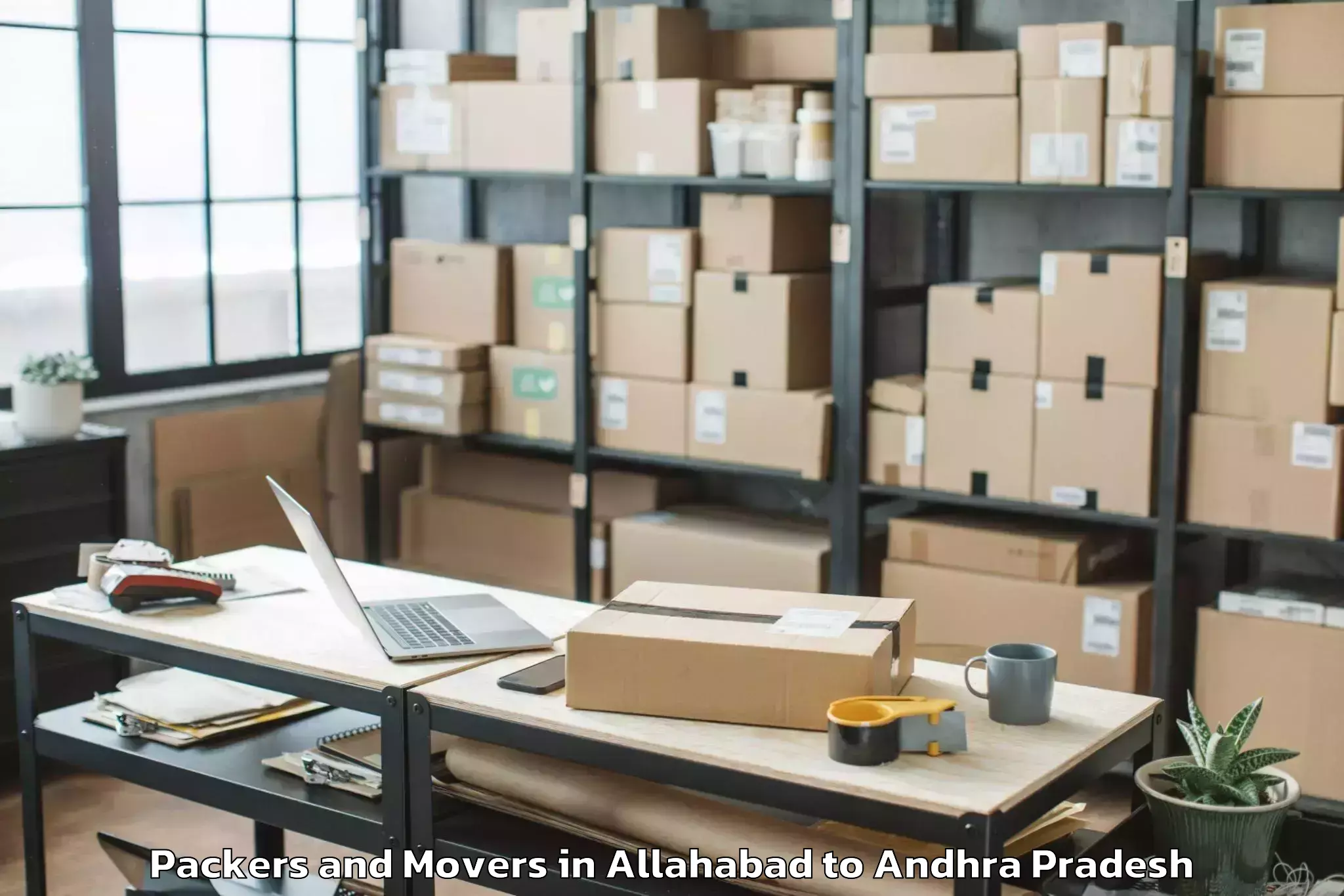 Affordable Allahabad to Kollipara Packers And Movers